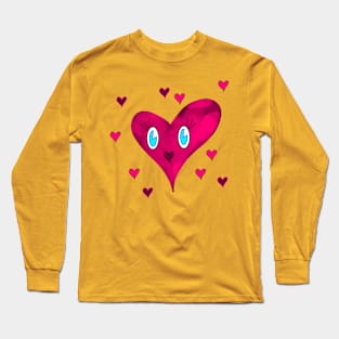 Herzchen the little red heart Long Sleeve T-Shirt